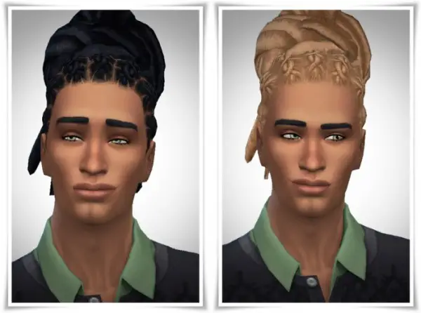 Birksches sims blog: Cool Dread Knot hair for Sims 4