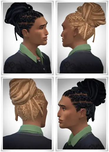 Birksches sims blog: Cool Dread Knot hair for Sims 4