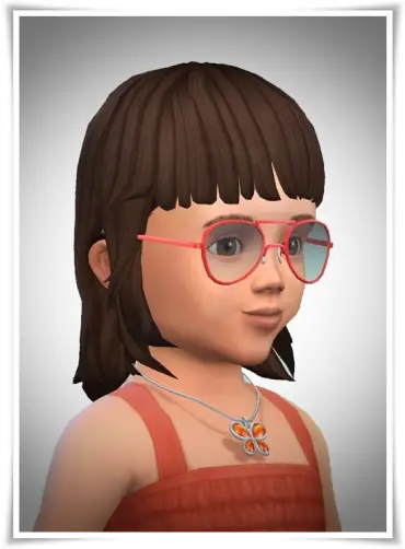Birksches sims blog: Little Baby Bangs hair for Sims 4