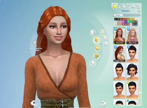 Mystufforigin: Lydia Hairstyle Retextured for Sims 4