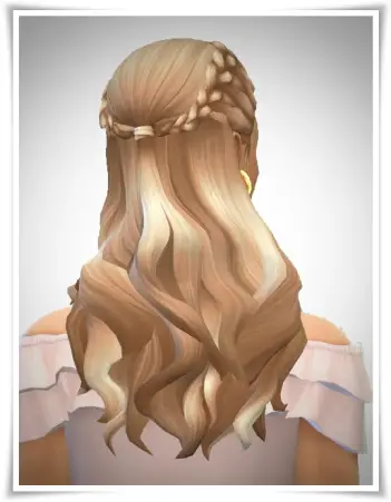Birksches sims blog: LongHair Braided Fore Head for Sims 4