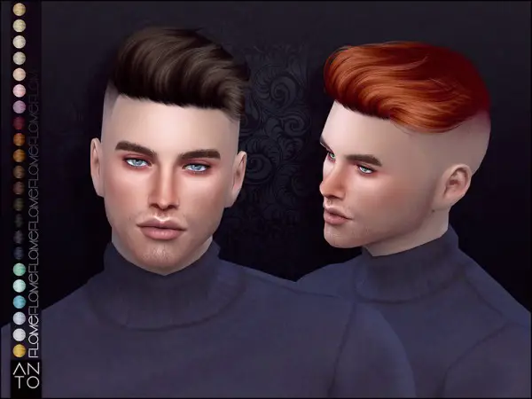 The Sims Resource: Flame hair by Anto for Sims 4