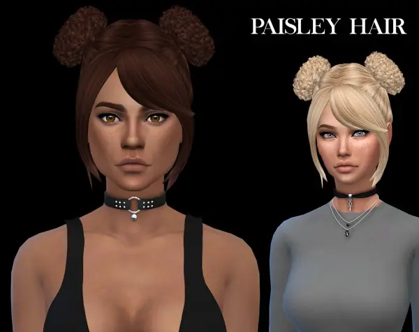 Leo 4 Sims: Paisley Hair for Sims 4