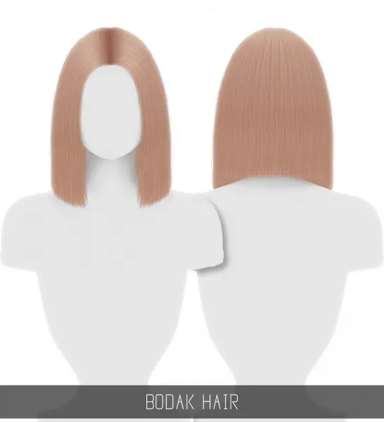 Simpliciaty: Bodak hair for Sims 4