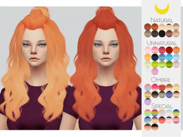 Sims 4 Hairs ~ The Sims Resource: LeahLillith`s Siren Hair retextured ...