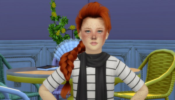 Coupure Electrique: LeahLillith`s Elsa hair retextured kids and toddlers version for Sims 4