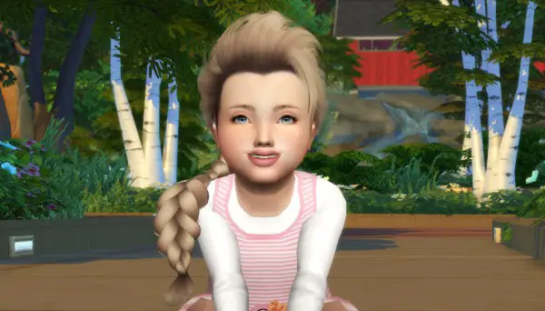 Coupure Electrique: LeahLillith`s Elsa hair retextured kids and toddlers version for Sims 4