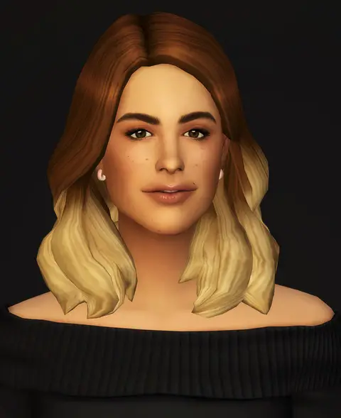 Rusty Nail: Kate hair ombre for Sims 4