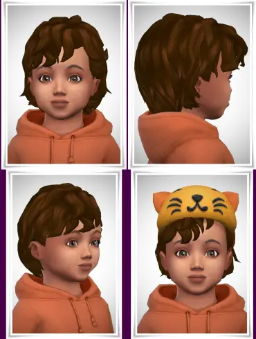 Birksches sims blog: Curly Bangs hair for Sims 4