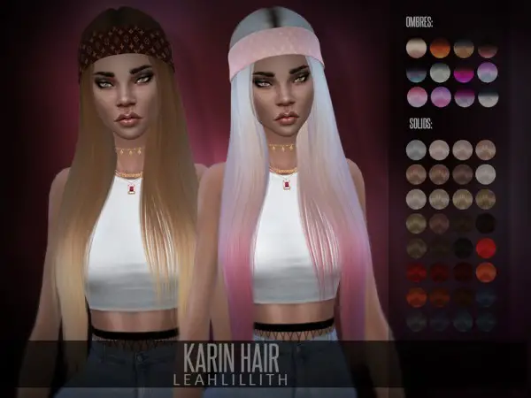 The Sims Resource: Karin Hair by Leah Lillith for Sims 4