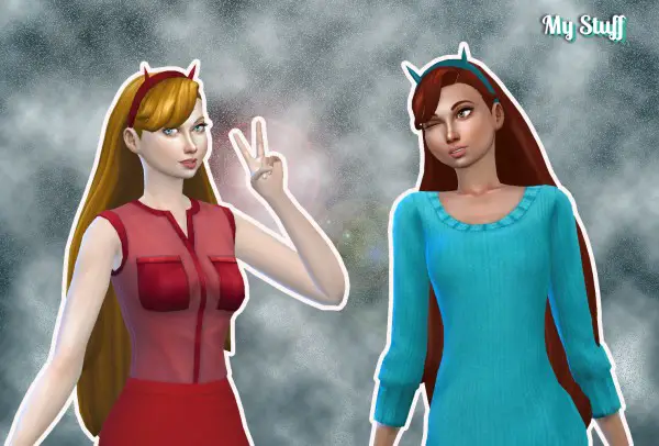 Mystufforigin: Star Hair for Sims 4