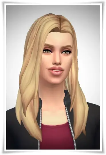 Birksches sims blog: Bandless Mathilda Hair for Sims 4