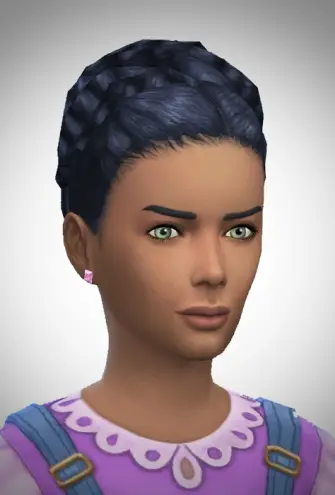 Birksches sims blog: Twisted Bun Girls for Sims 4