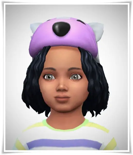 Birksches sims blog: Wavy Bob hair toddler version for Sims 4