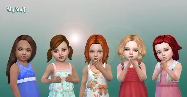 Mystufforigin: Toddlers Hair Pack 20 for Sims 4