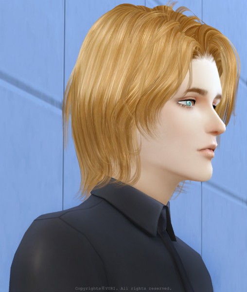 Twinklestar: NewSea` J149 Unchained hair retextured for Sims 4