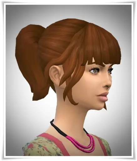 Birksches sims blog: Sweet Sixteen Ponytail hair for Sims 4