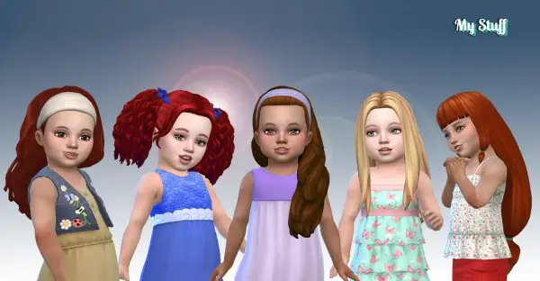 Mystufforigin: Toddlers Hair Pack 21 for Sims 4
