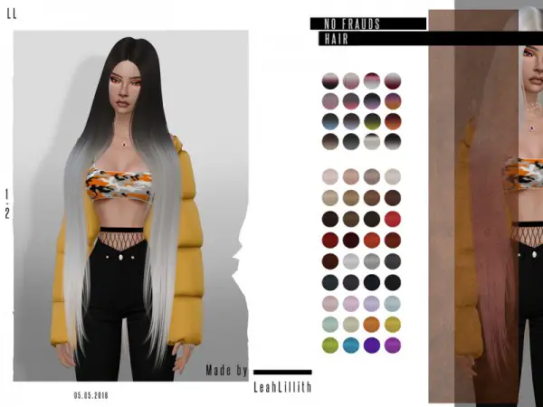 The Sims Resource: No Frauds Hair by Leah Lillith for Sims 4