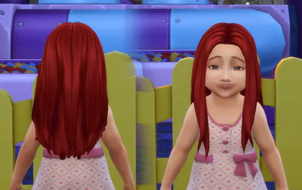 Mystufforigin: Liliana Hair for Toddlers for Sims 4