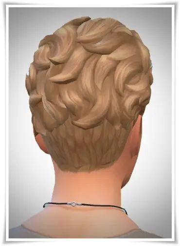 Birksches sims blog: Swept Back Short Neck hair for Sims 4
