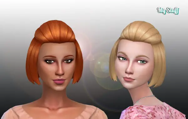 Mystufforigin: Lucy hair retextured for Sims 4