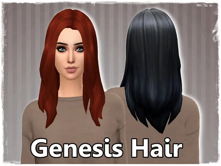 Mikerashi Stealthic`s Genesis Hair Retextured Sims 4 Hairs