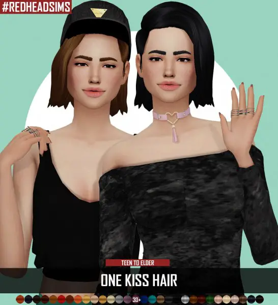 Coupure Electrique: ONE KISS MM HAIR for Sims 4