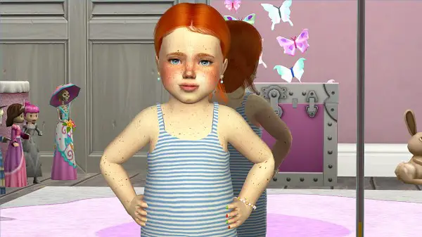 Coupure Electrique: LeahLillith`s Selena hair retetured   kids and toddlers version for Sims 4