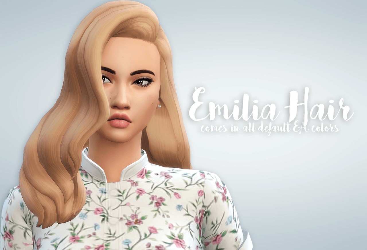 Sims 4 Hairs ~ Ivo-Sims: Emilia hair