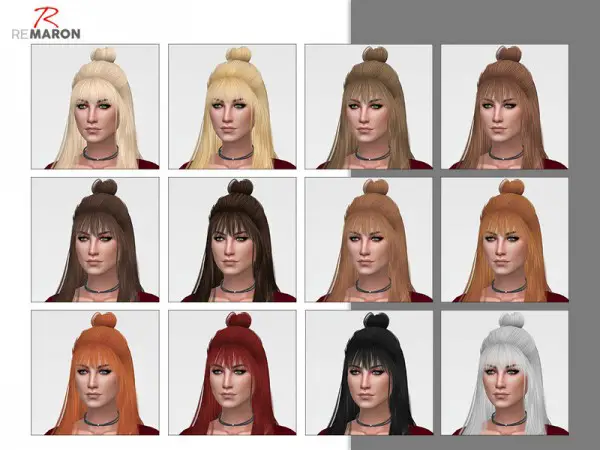 The Sims Resource: Dust Cloudy hair retextured by remaron for Sims 4