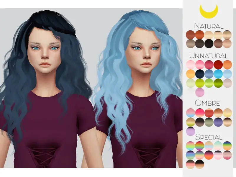 Sims 4 Hairs ~ The Sims Resource: Stealthic`s Genesis hair retextured ...