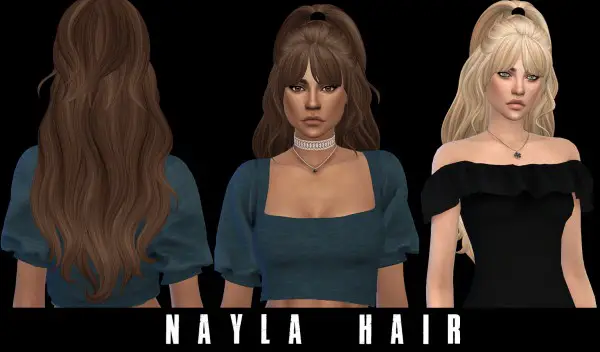 Leo 4 Sims: Nayla hair for Sims 4