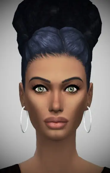 Birksches sims blog: Malu’s Afro Bun hair for Sims 4