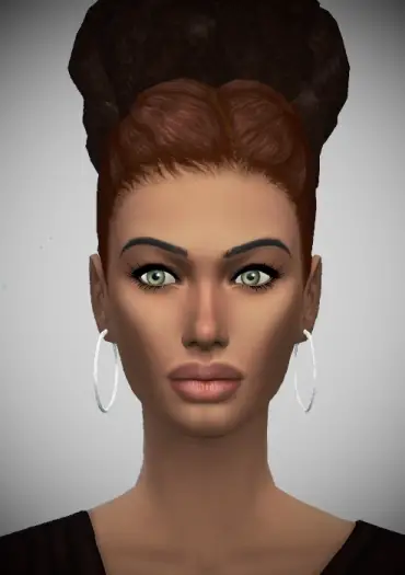 Birksches sims blog: Malu’s Afro Bun hair for Sims 4