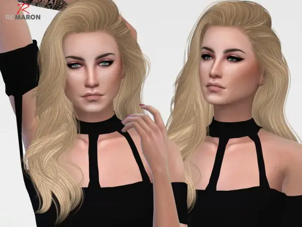 The Sims Resource: Eternity hair retextured by remaron for Sims 4