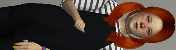 Coupure Electrique: Nightcrawler`s Coco 25 hair retextured for Sims 4