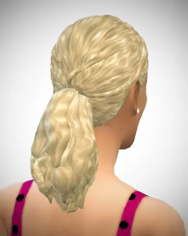 Birksches sims blog: Thickwavy Ponytail hair for Sims 4