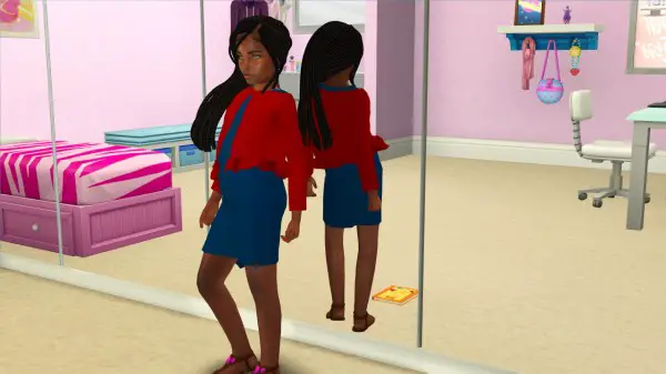 Coupure Electrique: Diva hair kids version for Sims 4