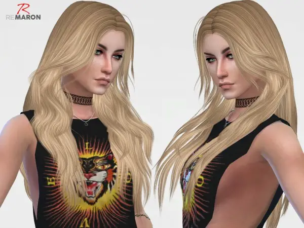The Sims Resource: Laurie Hair 001 Retextured by remaron for Sims 4