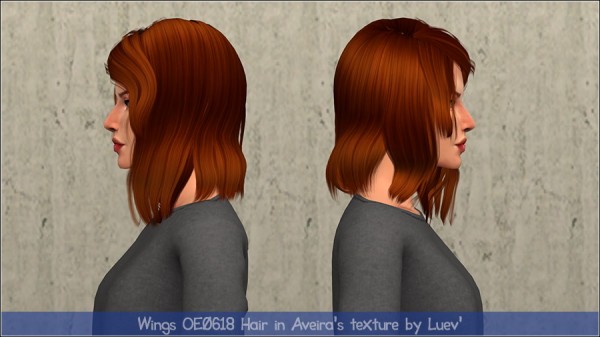Mertiuza: Wings OE0618 hair retextured for Sims 4