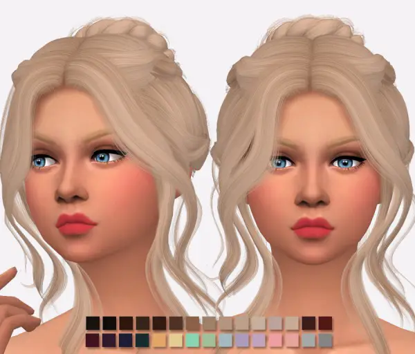 Simlish Designs: Wings Hair OS0514 Retextured for Sims 4