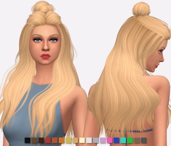 Simlish Designs: Wings Hair OS0520 hair Retextured for Sims 4