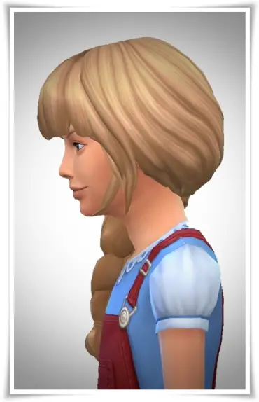 Birksches sims blog: Side Braid Loose Hair for Sims 4