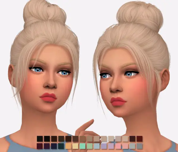 Simlish Designs: Nightcrawler`s Impulse Hair Retextured for Sims 4