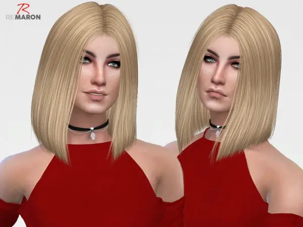 The Sims Resource: Polly 001 hair retextured by remaron for Sims 4