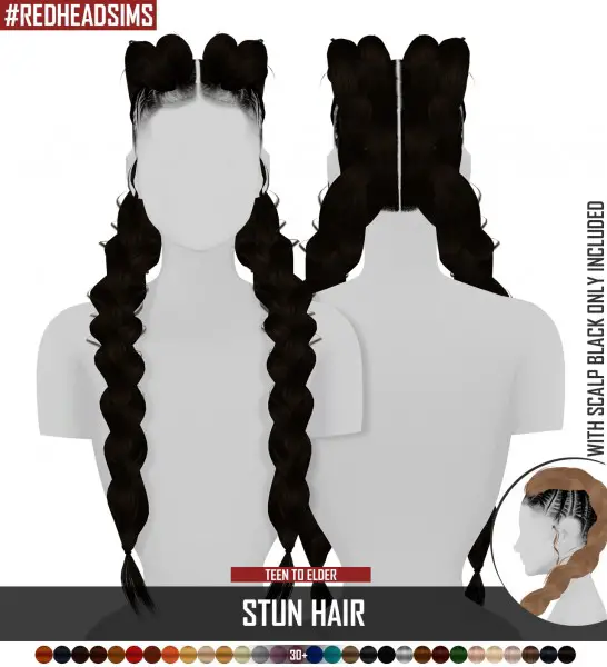 Coupure Electrique: Stun hair for Sims 4