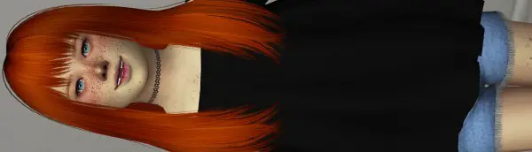 Coupure Electrique: Kewai`s Cecile hair retextured long version for Sims 4