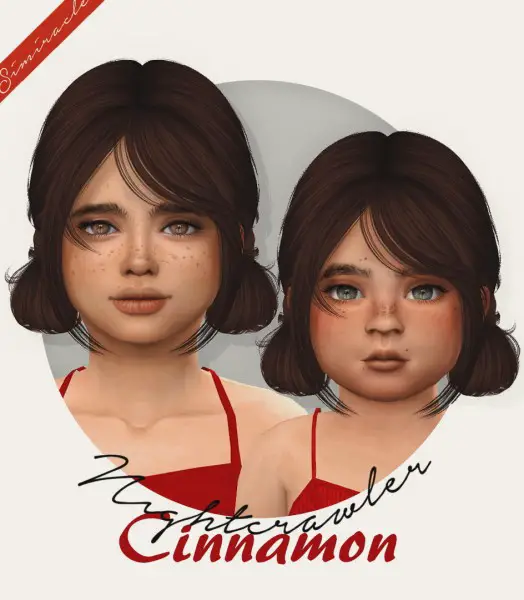 Simiracle: Nightcrawler`s Cinnamon hair retextured for Sims 4