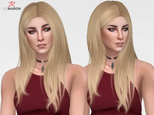 The Sims Resource: Wings OS0530 Hair Retextured by remaron for Sims 4